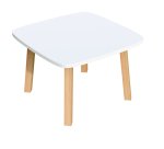 Table basse Woody H.40 x L.60 x P.60 cm piètement bois massif