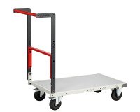 Chariot pliable plateau mélaminé 250 kg 850 x 500 mm roue caoutchouc