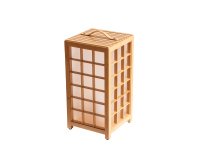 Lampe autonome recheargeable en bambou FARIENTE CAR L