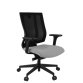 Fauteuil de bureau ergonomique MAXPRO, tissu et maille, avec accoudoirs 2D, mécanisme synchrone, pieds aluminium