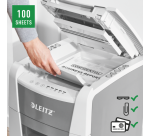 Destructeur Leitz IQ Auto+ Small Office 100P5 - coupe micro