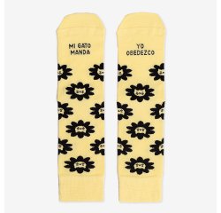 Calcetines "Mi gato manda, yo obedezco" talla 36-41