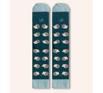 Calcetines "Me pones los pelillos de punta" Azul talla 42-46

