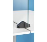 Mampara sobremesa en cristal laminado incoloro centro de mesa An 91 x Alt 60 cm