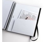 Notebook The Original, Couverture souple, A5, quadrillage 5x5 mm + Lisse, 120 feuilles de 2 couleurs, Miquelrius, Noir, Professionnel.
