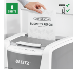 Destructeur Leitz IQ Auto+ Office 150 P4 - coupe croisée