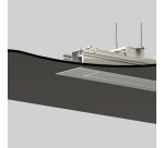 ORAY Sous-Face d'encastrement pour écran SQUAR base 200
