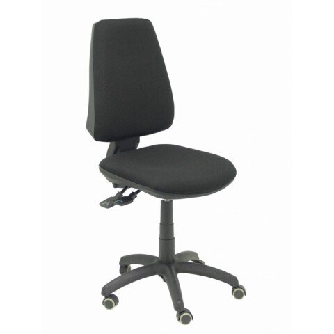 Elche S ruedas parquet tapizado - Negro
