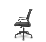 
Silla Ergo535 negra basculante respaldo malla negro asiento tela negro ruedas nailon