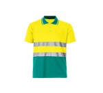 Polo alta visibilidad bicolor manga corta