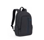 Mochila de lona para portátil 15.6" Alpendorf Rivacase impermeable Negro