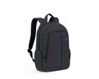 Mochila de lona para portátil 15.6" Alpendorf Rivacase impermeable Negro