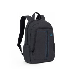 Mochila de lona para portátil 15.6" Alpendorf Rivacase impermeable Negro