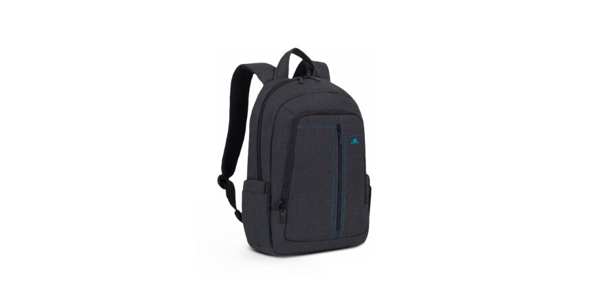 Mochila de lona para portátil 15.6" Alpendorf Rivacase impermeable Negro