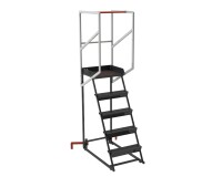 Escabeau roulant étroit 5 marches