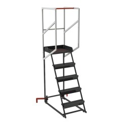 Escabeau roulant étroit 5 marches