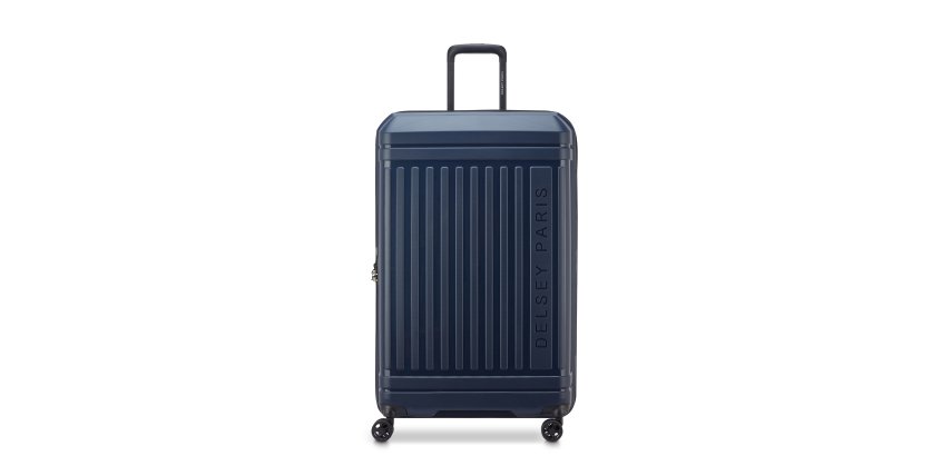 Delsey Lutece - Valise extensible 4 doubles roues - 68 cm bleu marine