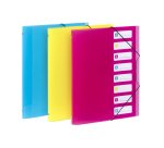 Trieur 8 compartiments A4 Polypropylène - PROPYGLASS - Viquel - 25,5 x 32,2 x 1,2 cm