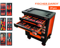 Servante équipée de 29 outils avec 6 modules