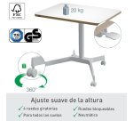Escritorio de pie/sentado pequeño Leitz Ergo