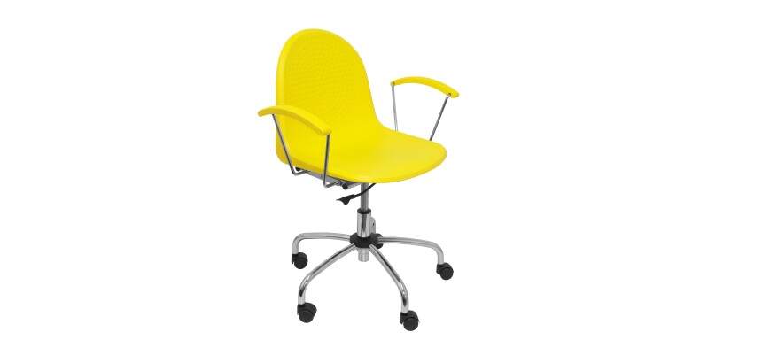 Bureaustoel VES met draaibare zitting - vaste armleuningen