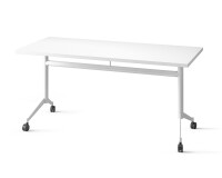 Table de réunion rabattable à roulettes POLLY - plateau profondeur 70cm