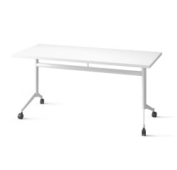 Table rabattable POLLY L.160 x P.70 cm Plateau Blanc