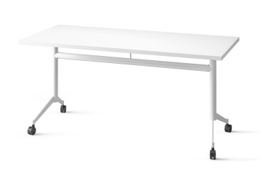 Table rabattable POLLY L.160 x P.70 cm Plateau Blanc