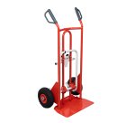 Diable porte-chaises acier 250/70 kg bavette réglable poignée à garde roue pneumatique