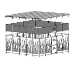 Réhausse pour abri 5x5m M107V5RO/TB/BA