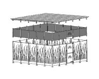 Réhausse pour abri 5x5m M107V5RO/TB/BA