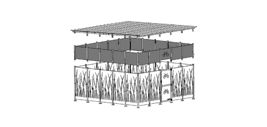 Réhausse pour abri 5x5m M107V5RO/TB/BA