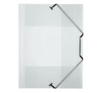 Chemise à élastique 3 rabats plastique Viquel Propyglass 24 x 32 – incolore translucide