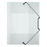 Chemise à élastique 3 rabats plastique Viquel Propyglass 24 x 32 – incolore translucide