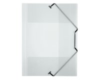 Chemise à élastique 3 rabats plastique Viquel Propyglass 24 x 32 – incolore translucide