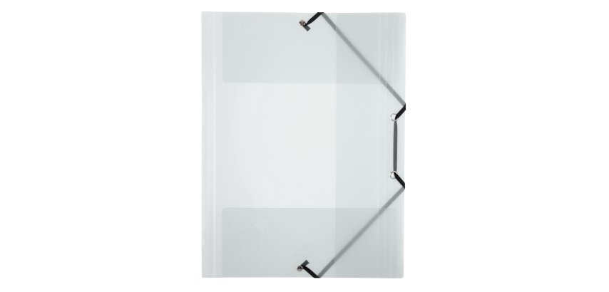 Chemise à élastique 3 rabats plastique Viquel Propyglass 24 x 32 – incolore translucide