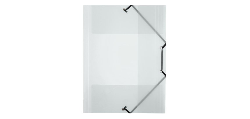 Chemise à élastique 3 rabats plastique Viquel Propyglass 24 x 32 – incolore translucide