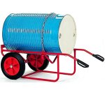 Diable-chantier à fût 220 L 750 x 500 x 1290 mm roue caoutchouc