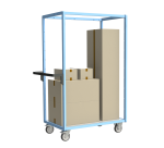 Servante multi-niveaux plateau bois 250 kg 1000 x 600 mm roue TPE