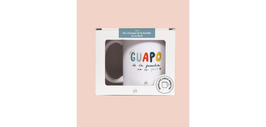 Taza "Ser el guapo de la familia no es fácil" 350 ml cerámica 
