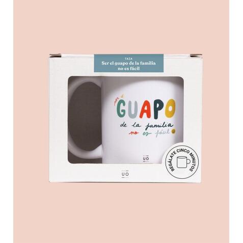 Taza "Ser el guapo de la familia no es fácil" 350 ml cerámica 
