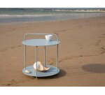 Table d'appoint d'extérieur VINCOU - structure aluminium bleu