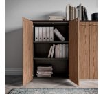 Armoire basse Xennon portes battantes