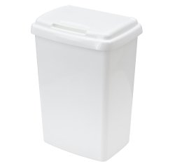 Poubelle à gobelets 50L - 5 ouvertures - Blanc