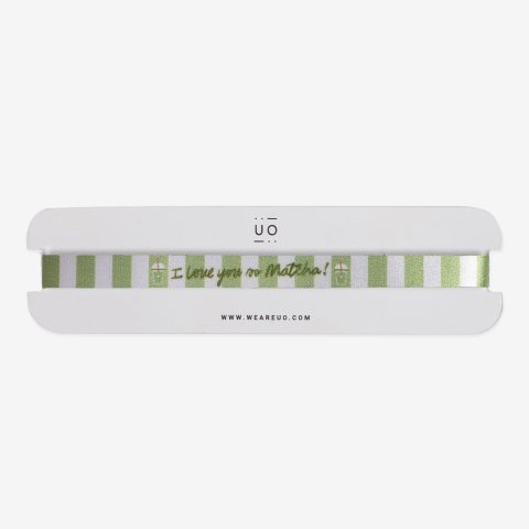 Pulsera de tela "I love you so matcha"