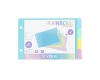 Intercalaires 4 Positions A5 - VIQUEL RAINBOW PASTEL - couleurs assorties