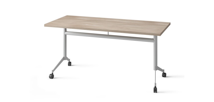 Klappbarer Tisch POLLY L.160 x T.70 cm Tischplatte Ulme