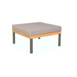 Pouf type ottoman KALLYSTA - résistant aux UV