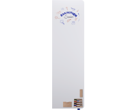 Tableau blanc émaillé XL WALL-UP 200x60cm - Coin droit arrondi - Legamaster