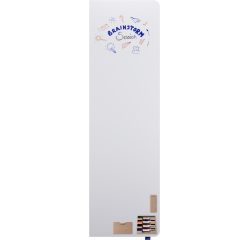 Tableau blanc émaillé XL WALL-UP 200x60cm - Coin droit arrondi - Legamaster